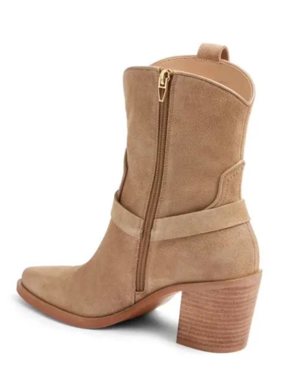 Dolce Vita Kenzen Western Harness Suede Boots New! - Picture 4 of 13